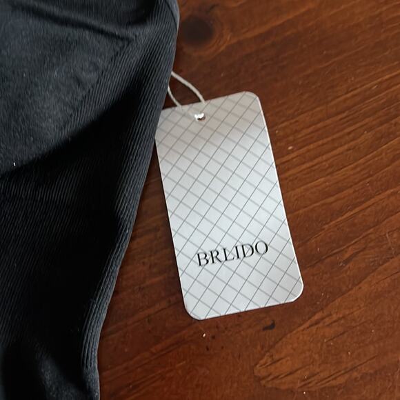 BRLIDO Black Camisole Nursing Bra Tank Top NWT Woman Maternity Size Large - Picture 6 of 8